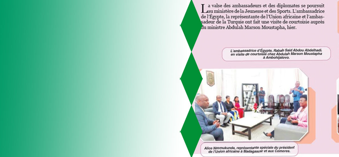 VISITE DE COURTOISIE AUPRÈS DU MINISTRE DE LA JEUNESSE ET DES SPORTS