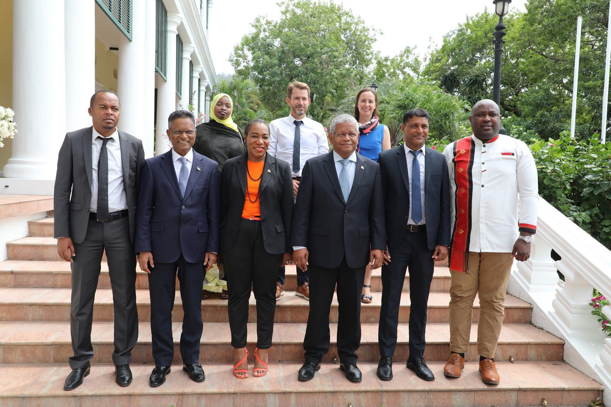 Rencontre entre le Président des Seychelles, Wavel Ramkalawan, et le Ministre Moustapha Marson.