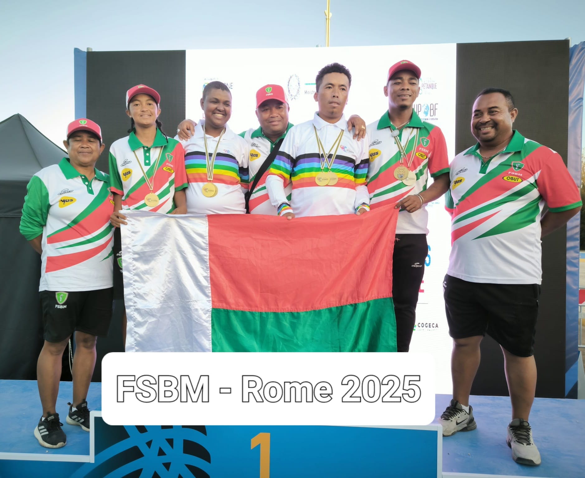 Madagascar brille au Mondial de Pétanque 2025 à Rome